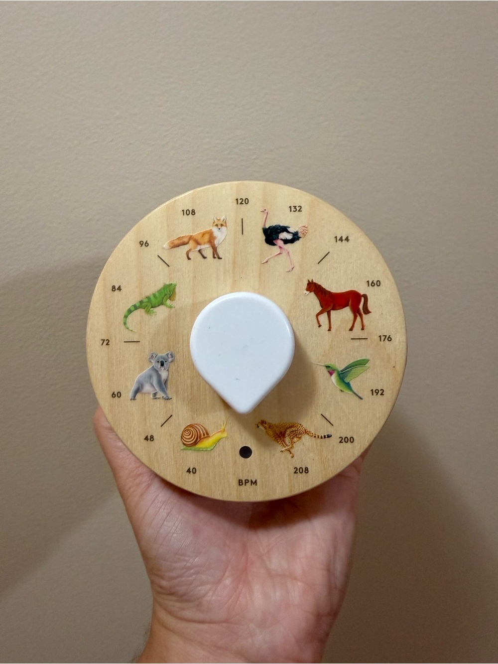 LOVEVERY Wooden Pet Metronome - Natural Wood Finish (Natural)